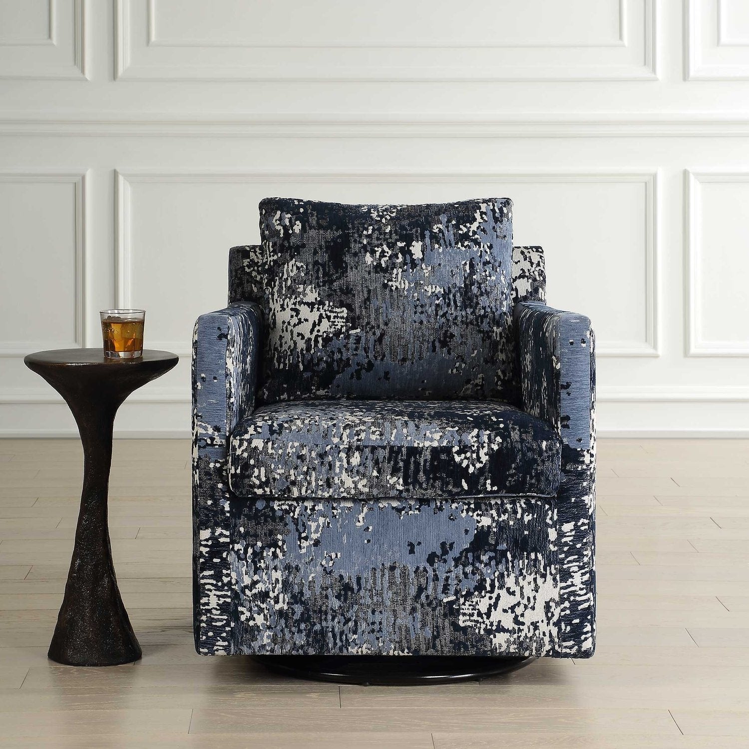 UTTERMOST TISDELL PATTERNED SWIVEL/GLIDER - Decorative Accents