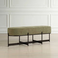 UTTERMOST Merino Moss Fabric Bench - Benches, Ottoman, Stools