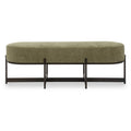 UTTERMOST MERINO MOSS FABRIC BENCH - Benches, Ottoman, Stools