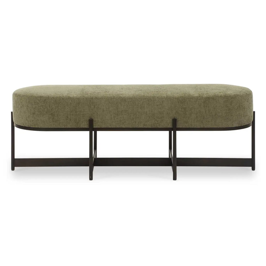 UTTERMOST Merino Moss Fabric Bench - Benches, Ottoman, Stools