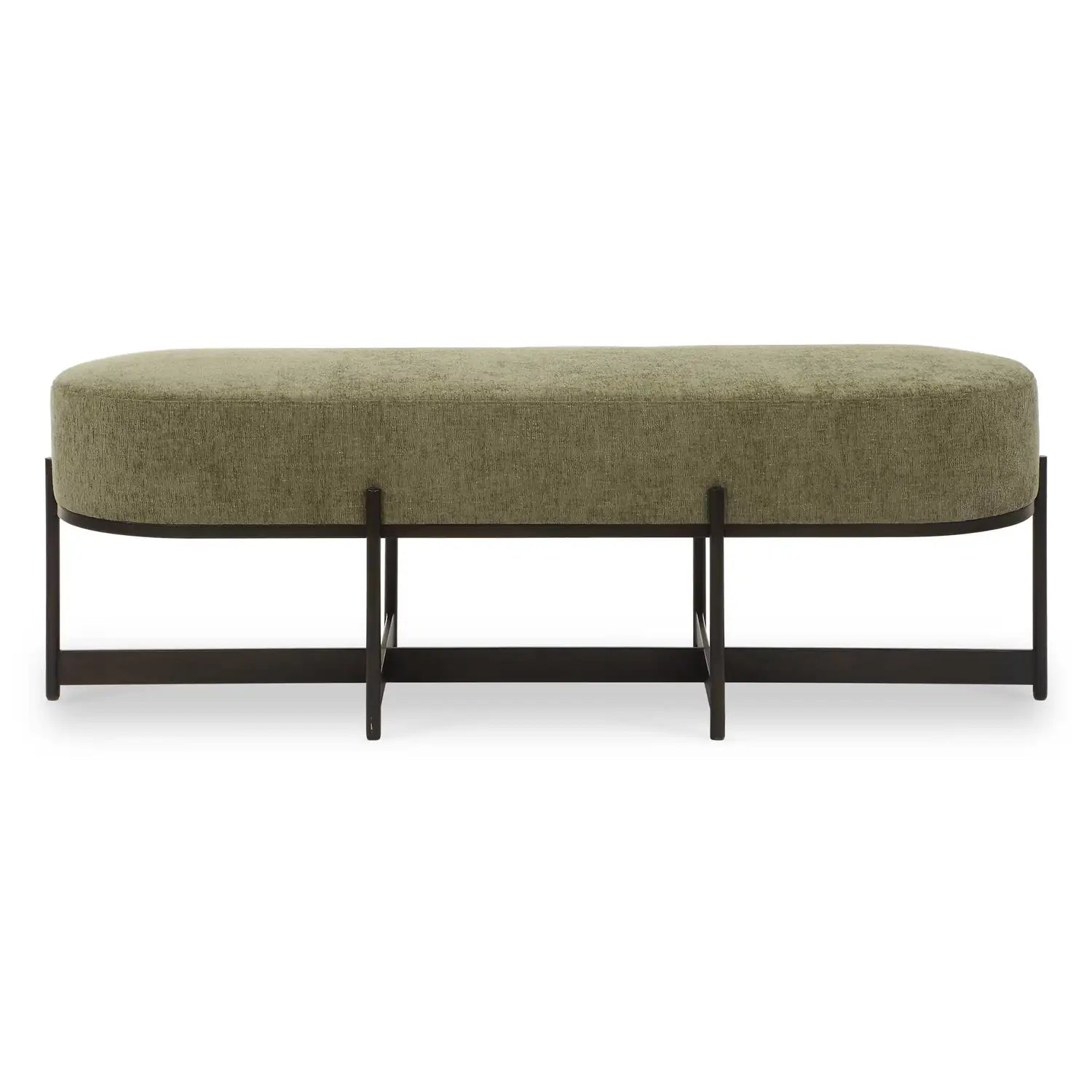 UTTERMOST Merino Moss Fabric Bench - Benches, Ottoman, Stools