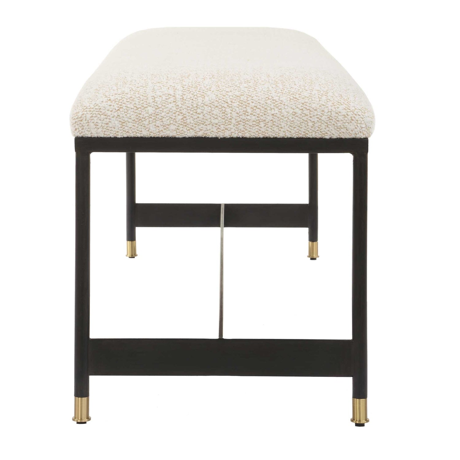 UTTERMOST HALSTON UPHOLSTERED BENCH - Benches, Ottoman, Stools