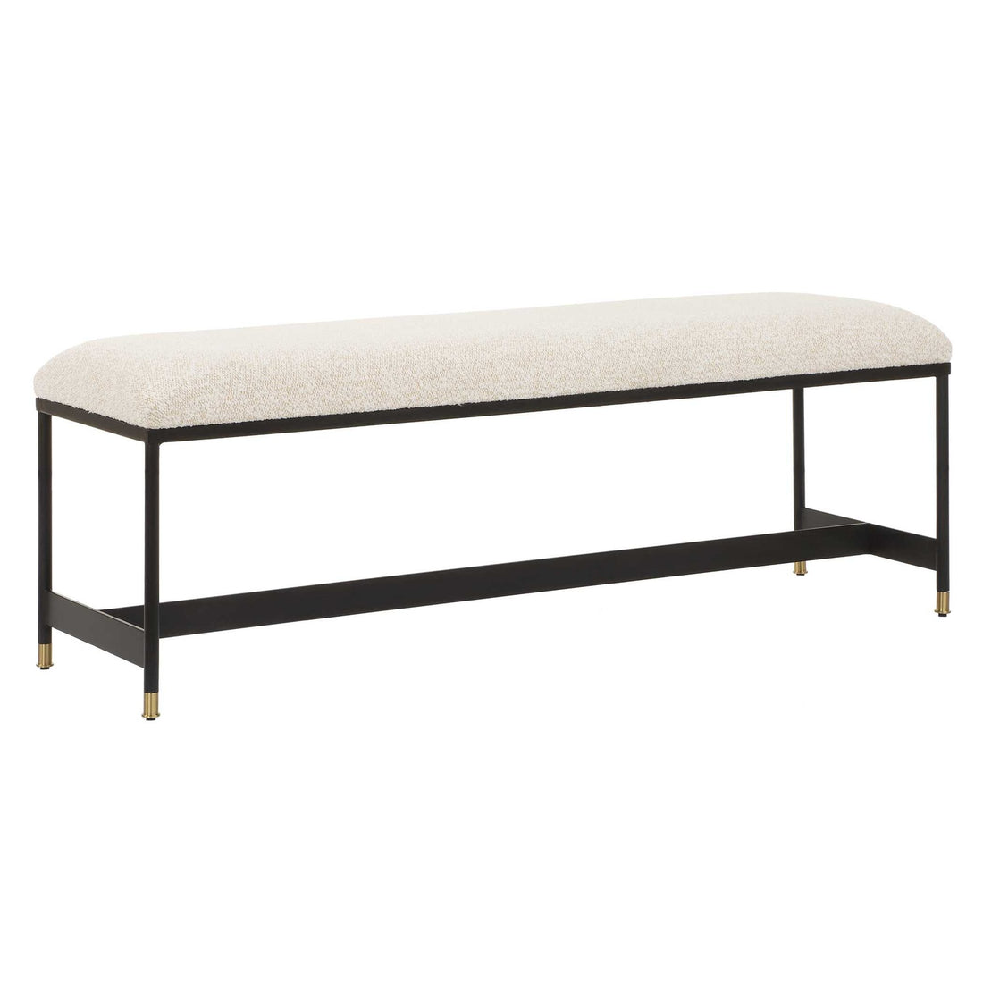 UTTERMOST HALSTON UPHOLSTERED BENCH - Benches, Ottoman, Stools