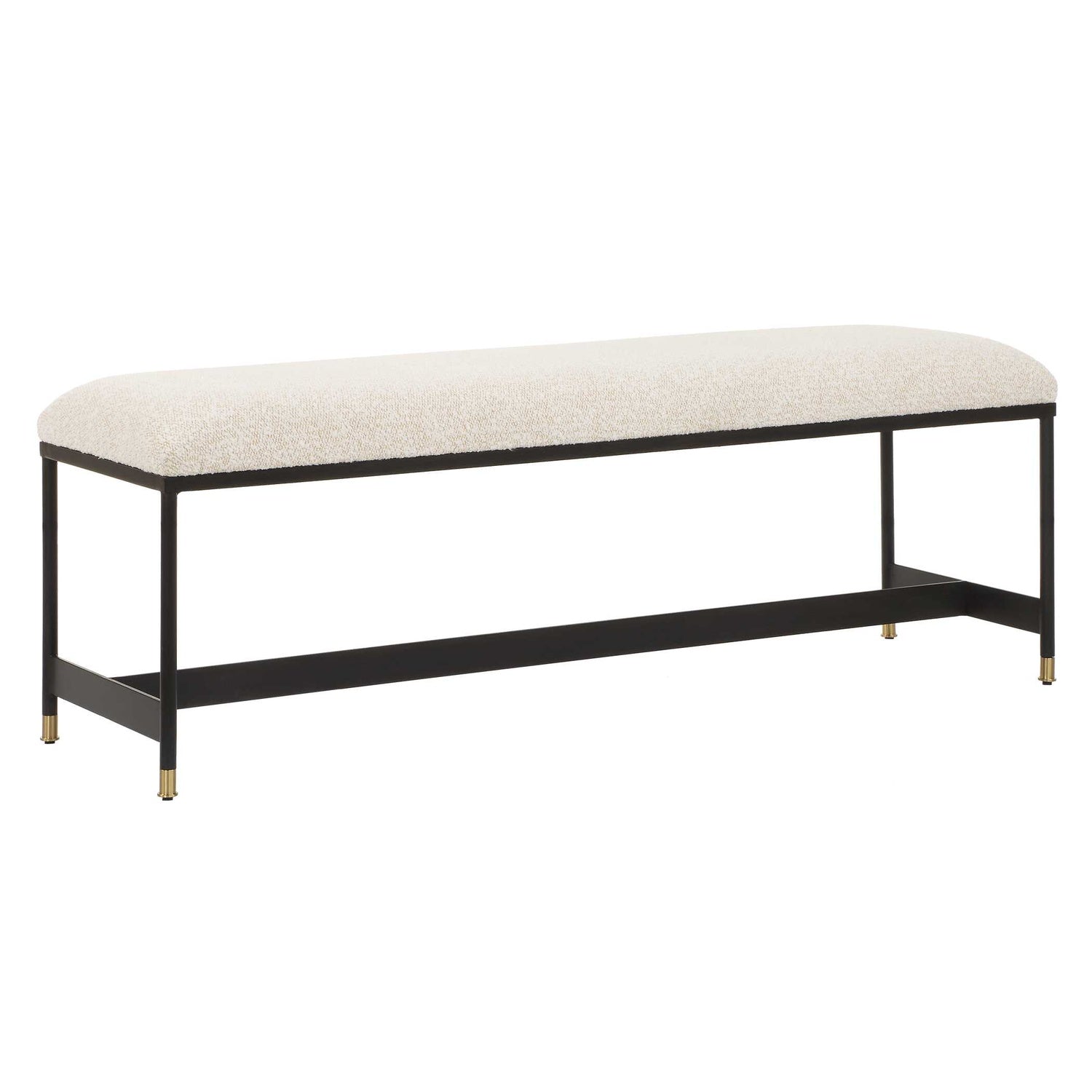 UTTERMOST HALSTON UPHOLSTERED BENCH - Benches, Ottoman, Stools