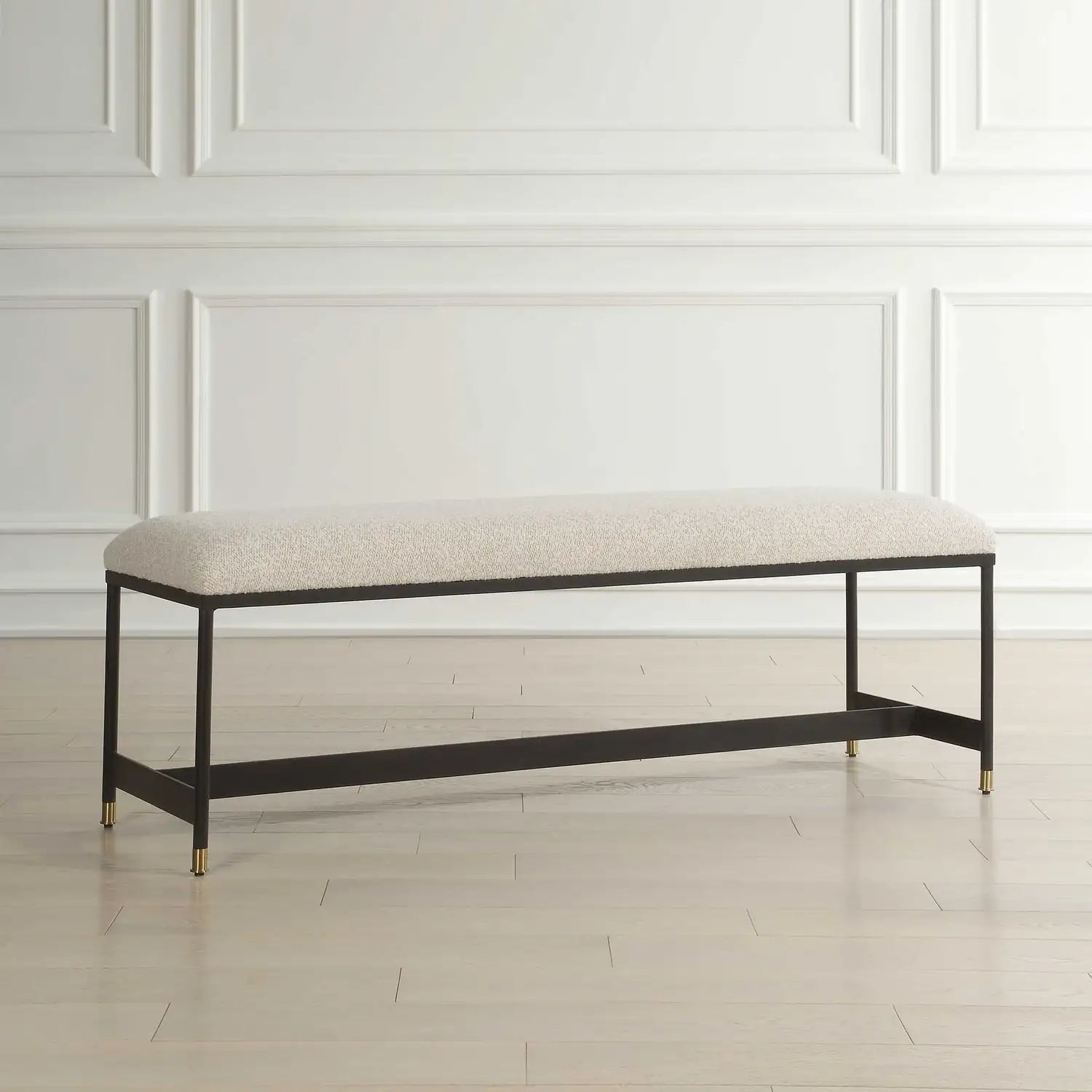 UTTERMOST Halston Upholstered Bench - Benches, Ottoman, Stools