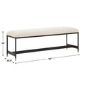UTTERMOST Halston Upholstered Bench - Benches, Ottoman, Stools