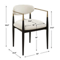 UTTERMOST MOXIE DINING ARM CHAIR - Dining Chairs