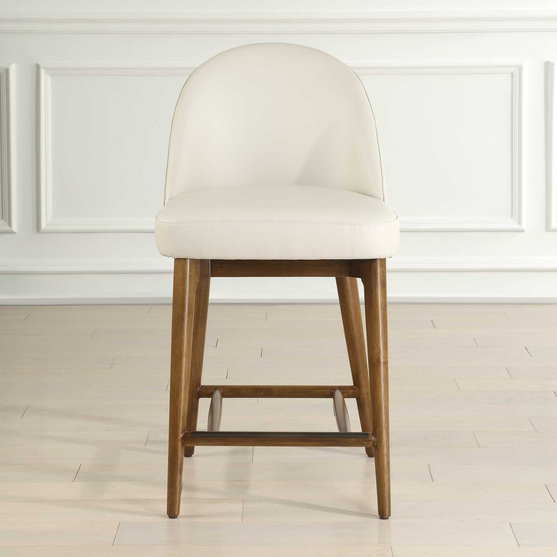 UTTERMOST Stitches Leather Counter Stool - Benches, Ottoman, Stools