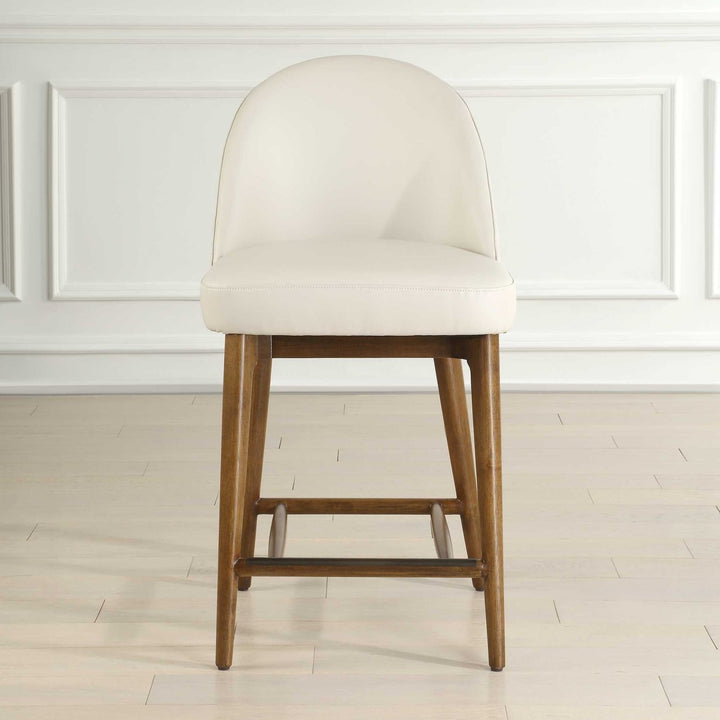 UTTERMOST Stitches Leather Counter Stool - Benches, Ottoman, Stools