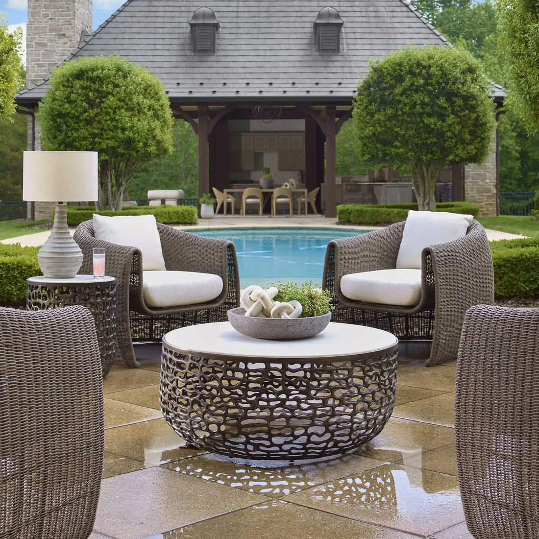 UTTERMOST Tropic Outdoor Lounge Chair - Lounge