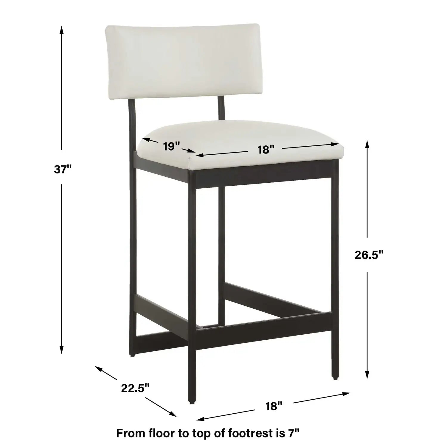 UTTERMOST Apsley Counter Stool - Decorative Accents