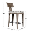 UTTERMOST Cellini Outdoor Counter Stool - Benches, Ottoman, Stools