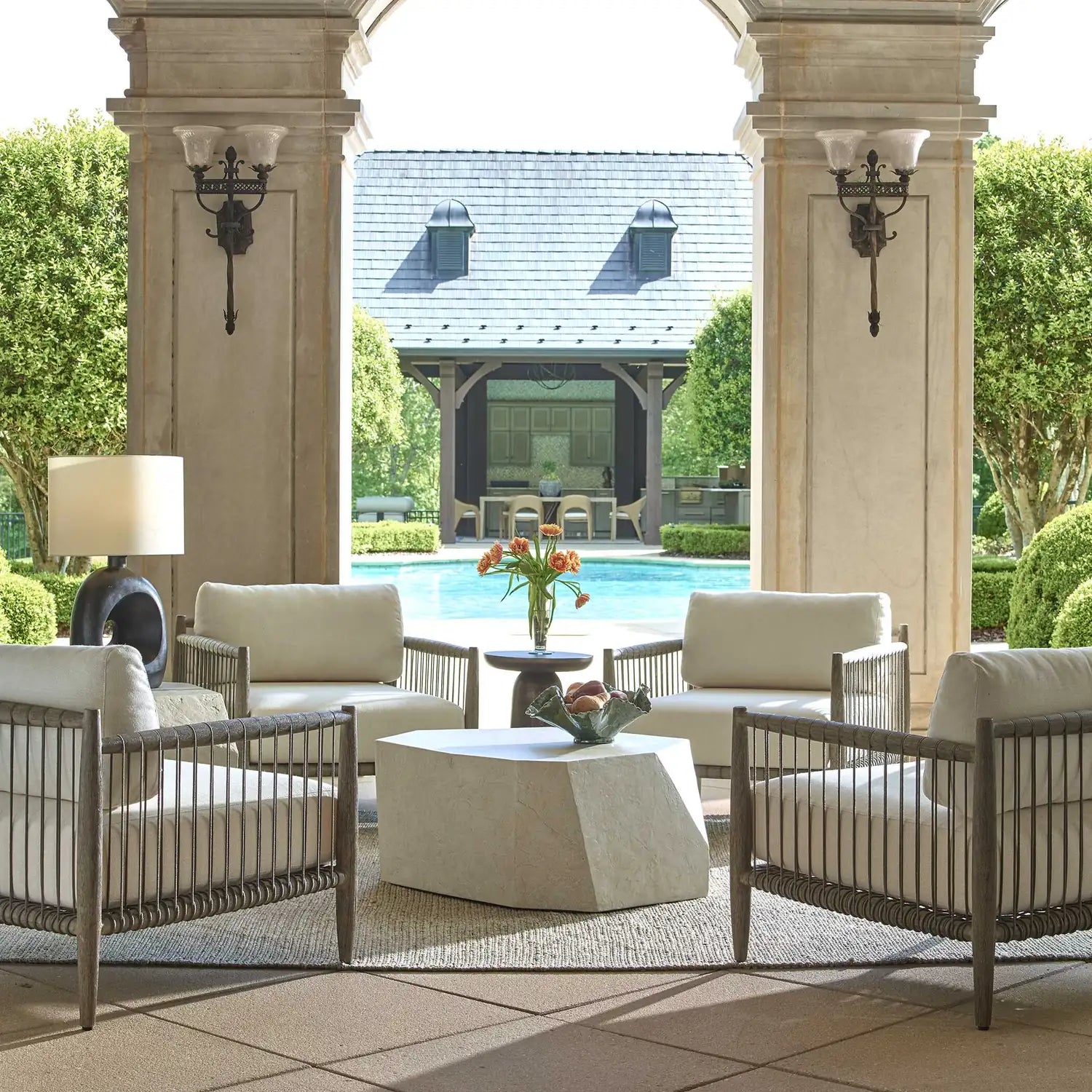 UTTERMOST Borneo Outdoor Lounge Chair - Lounge