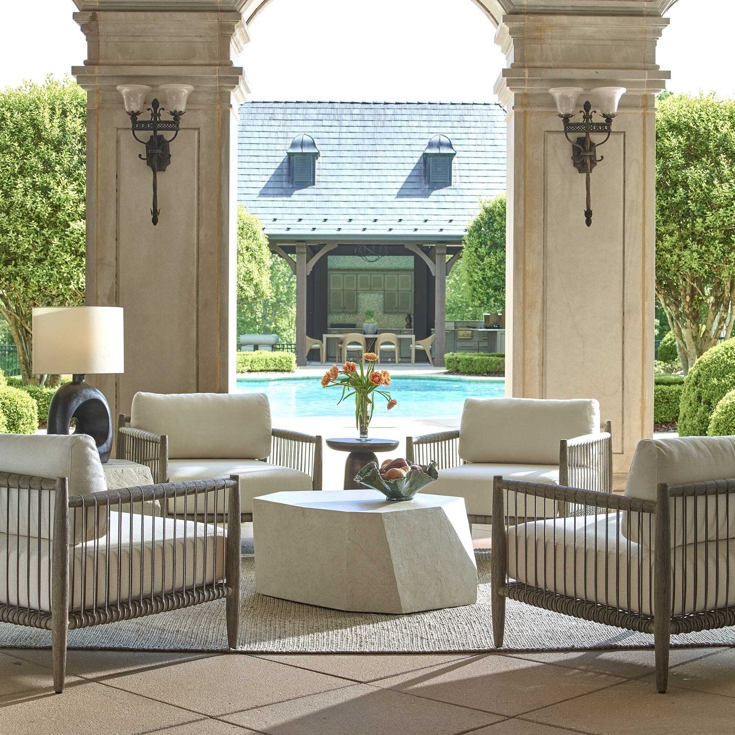 UTTERMOST BORNEO OUTDOOR LOUNGE CHAIR - Lounge
