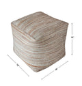 UTTERMOST Shiro Pouf - Benches, Ottoman, Stools