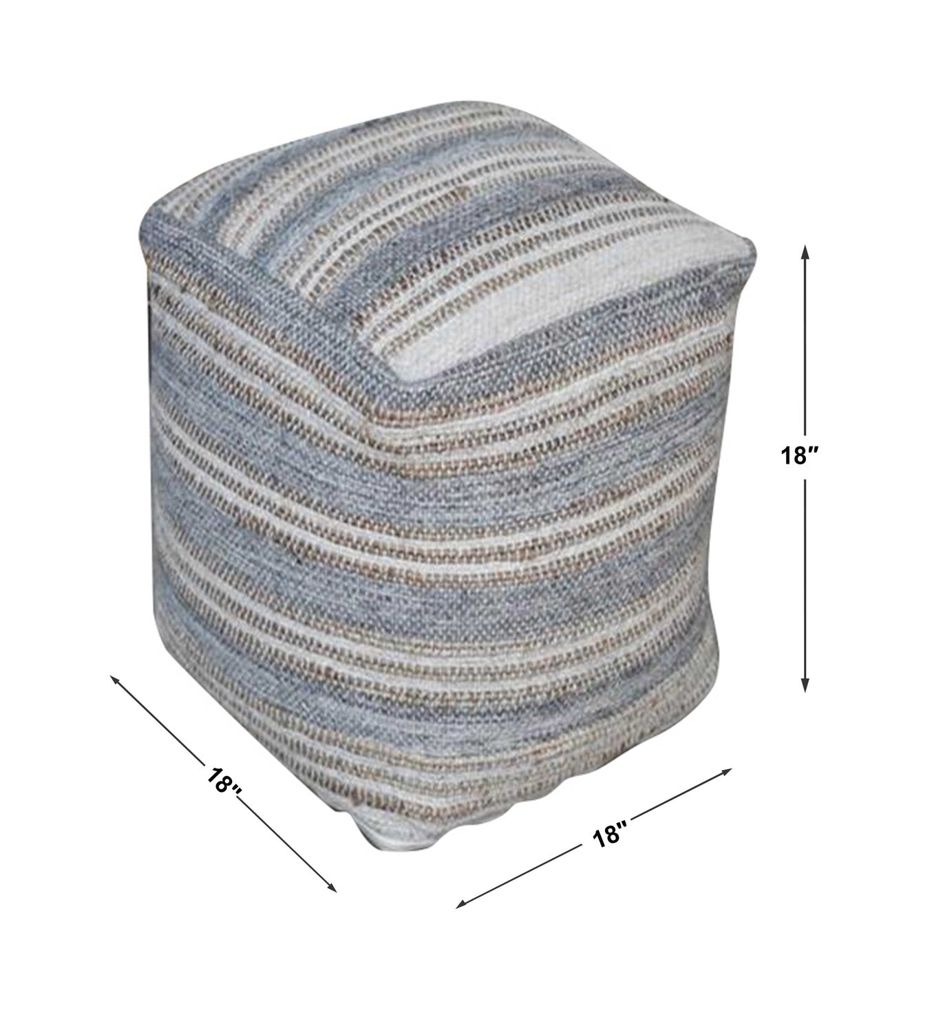 UTTERMOST MESICK HANDWOVEN POUF - Benches, Ottoman, Stools