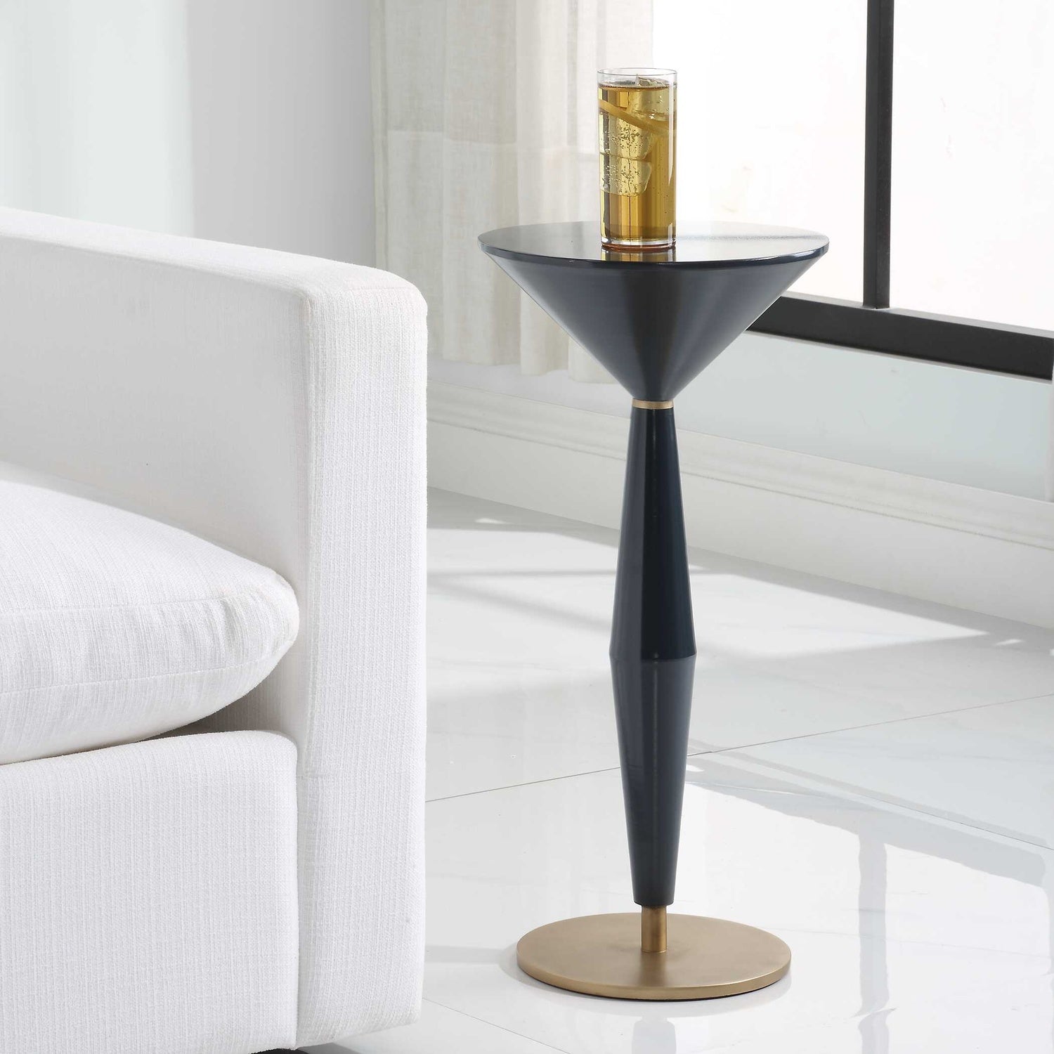 UTTERMOST LUSTER ACCENT TABLE - Side