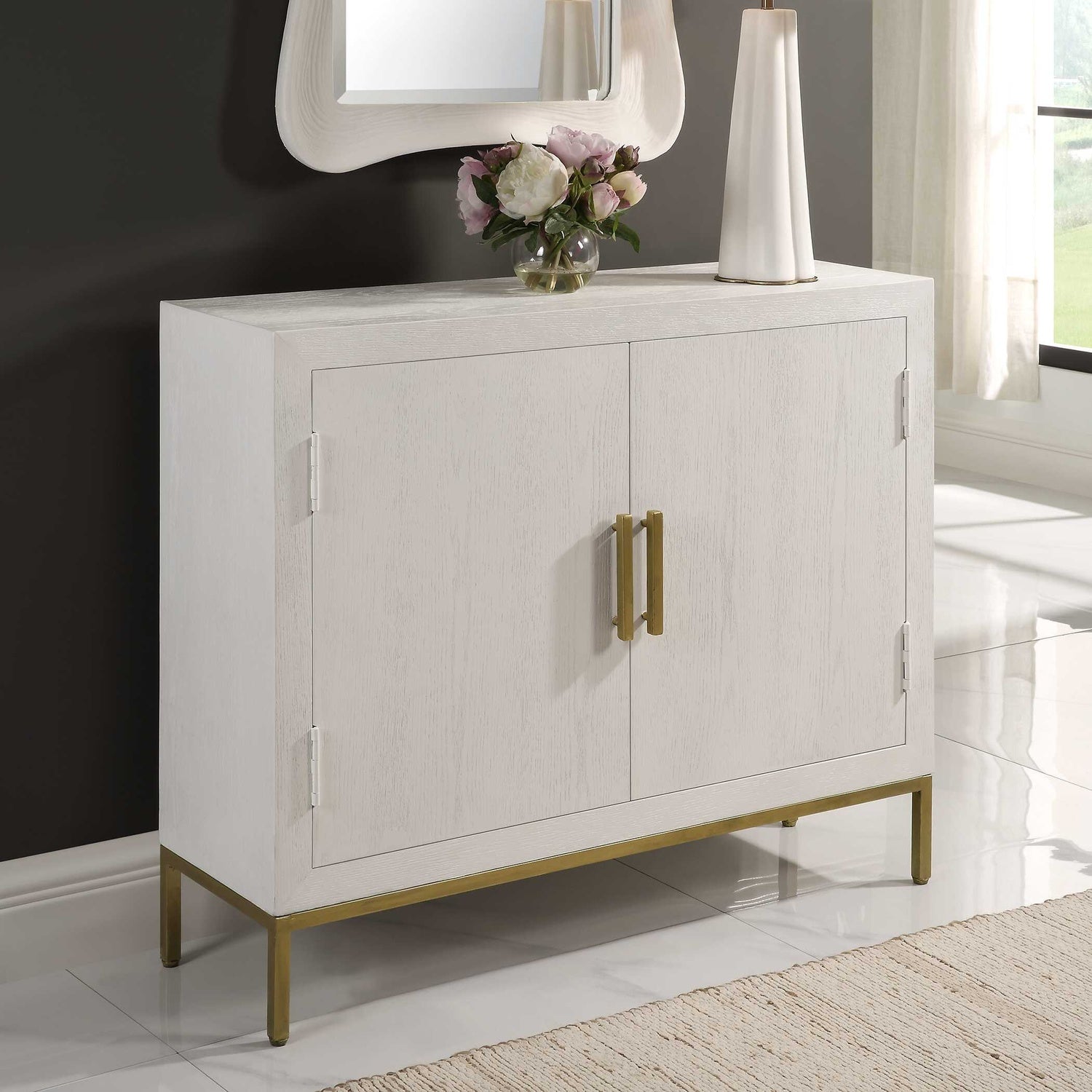 UTTERMOST FRONT RANGE 2 DOOR CABINET - Cabinets & Bar