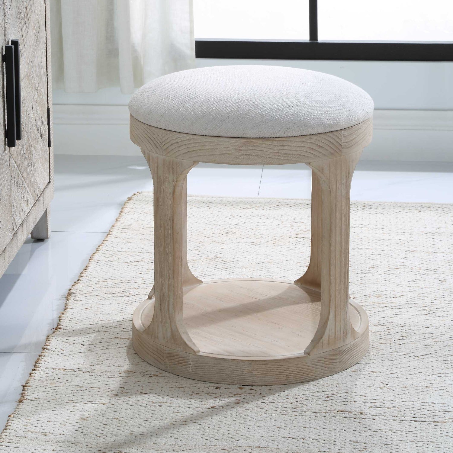UTTERMOST DENNEN OTTOMAN - Benches, Ottoman, Stools