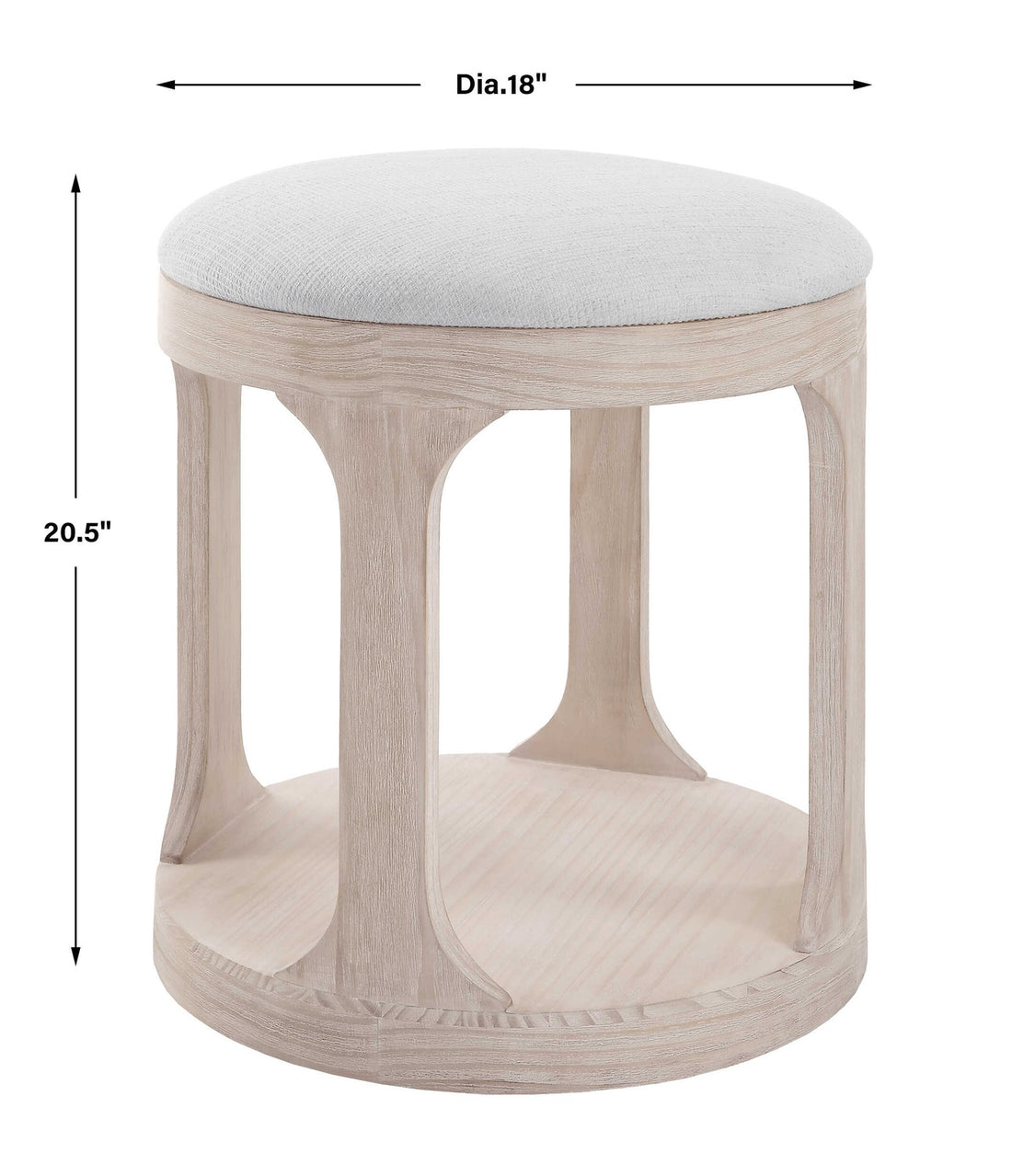 UTTERMOST Dennen Ottoman - Benches, Ottoman, Stools