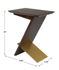 UTTERMOST Breakthrough Modern Accent Table - Side
