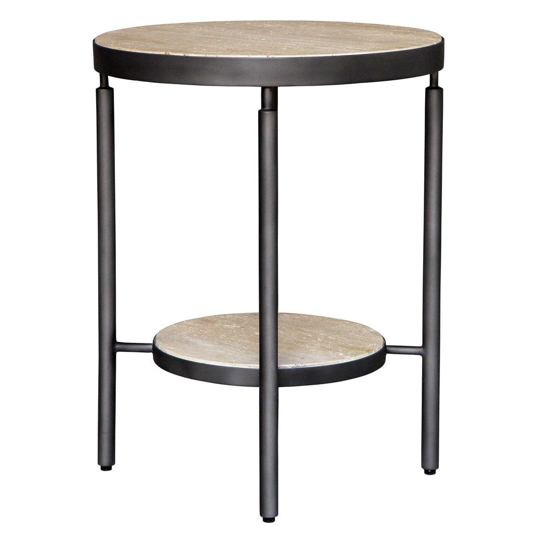 UTTERMOST DAUNTLESS TRAVERTINE SIDE TABLE - Side