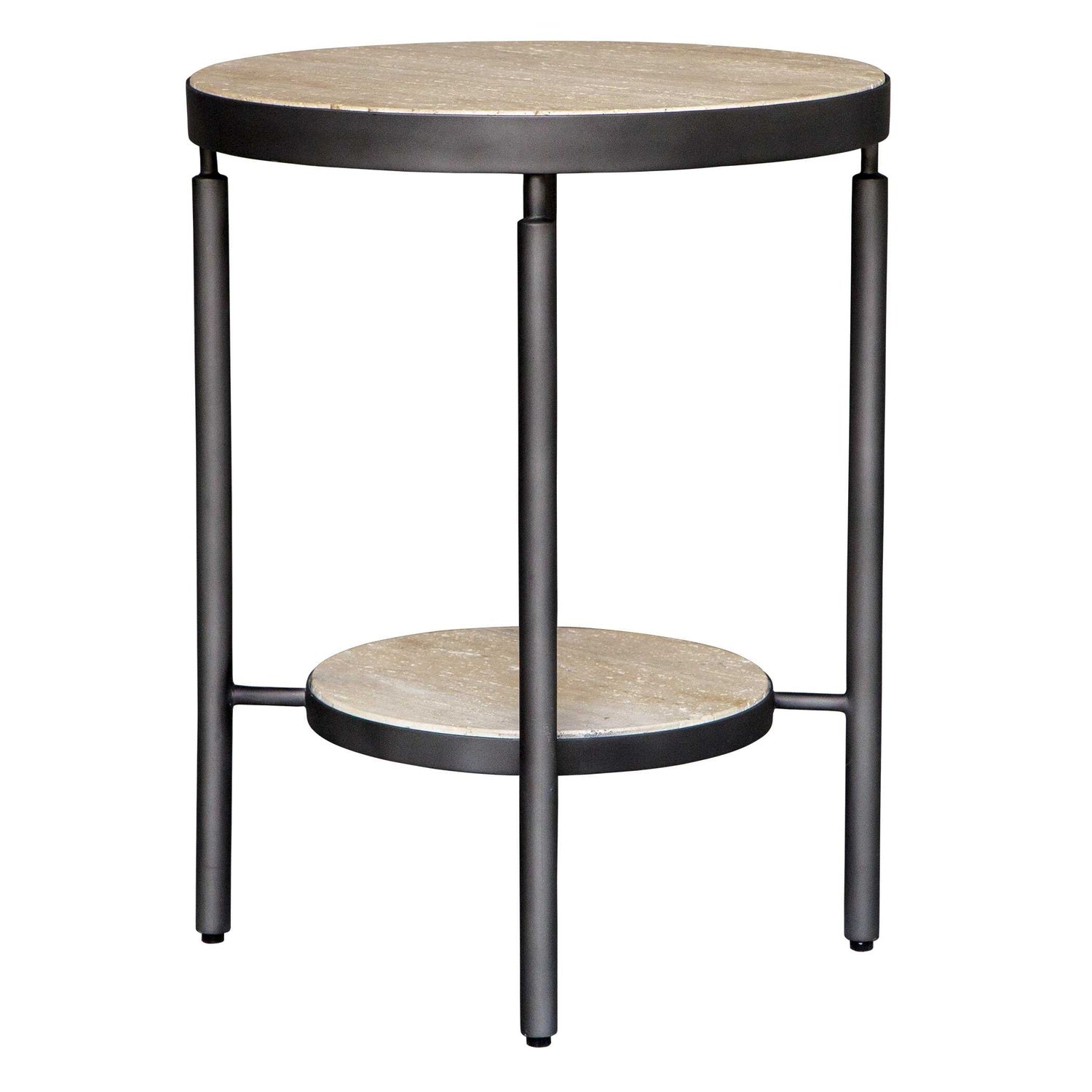 UTTERMOST Dauntless Travertine Side Table - Side