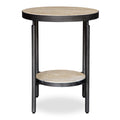 UTTERMOST DAUNTLESS TRAVERTINE SIDE TABLE - Side