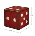 UTTERMOST DICE ACCENT TABLE - Side