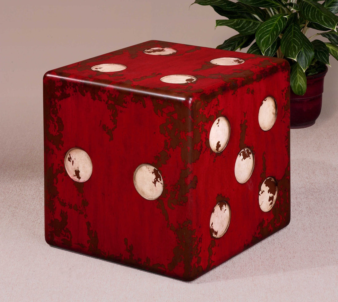 UTTERMOST Dice Accent Table - Side