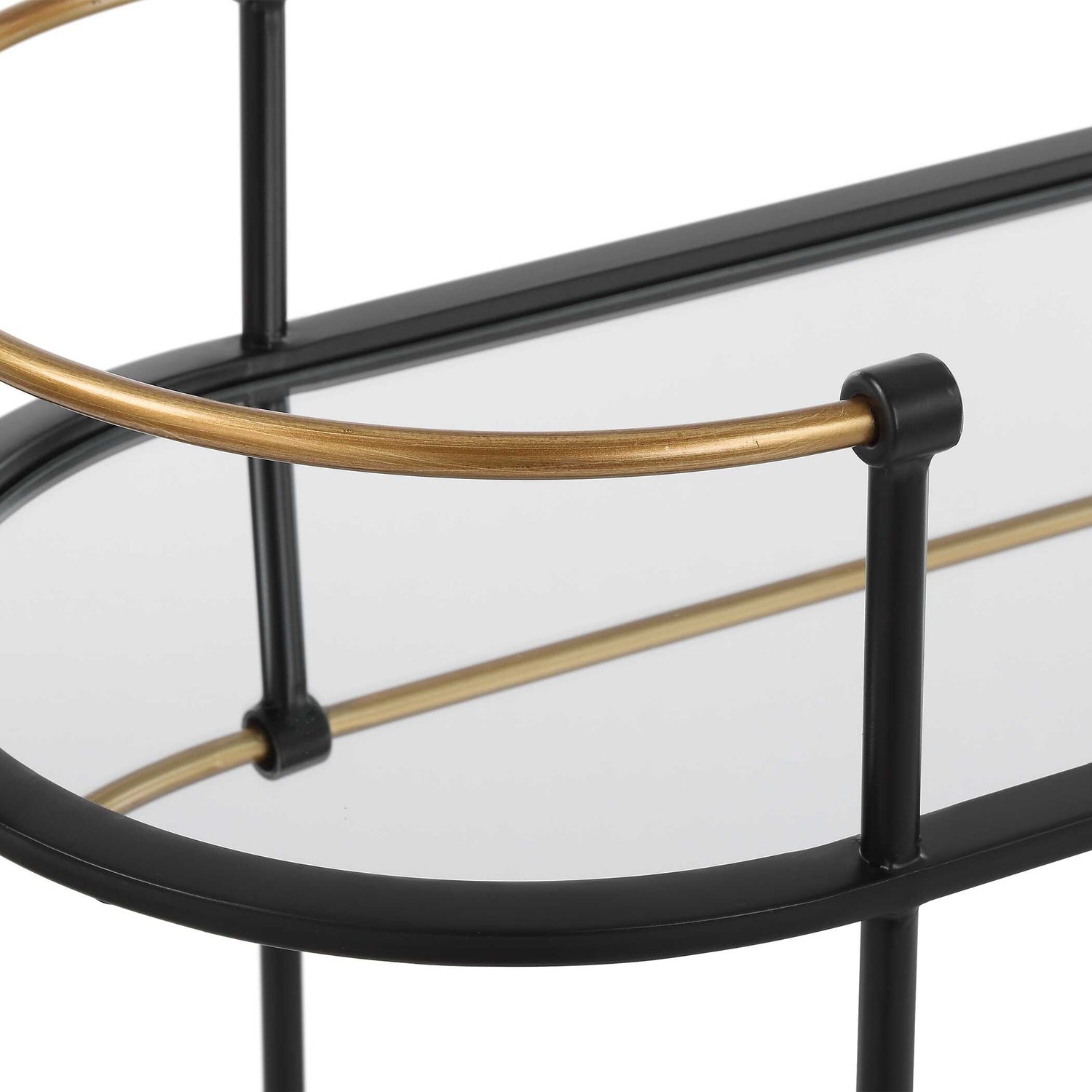 UTTERMOST Andre Bar Cart - Cabinets & Bar