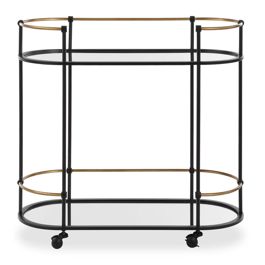 UTTERMOST Andre Bar Cart - Cabinets & Bar