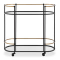 UTTERMOST Andre Bar Cart - Cabinets & Bar