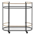 UTTERMOST Andre Bar Cart - Cabinets & Bar