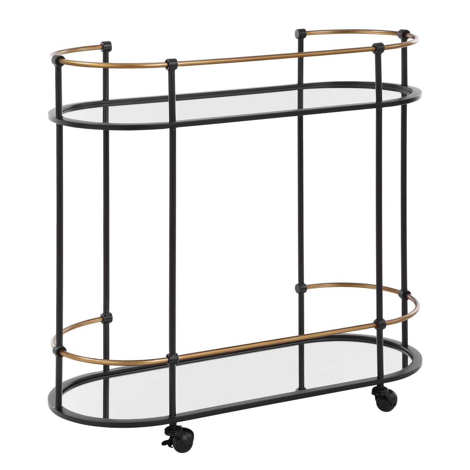 UTTERMOST Andre Bar Cart - Cabinets & Bar