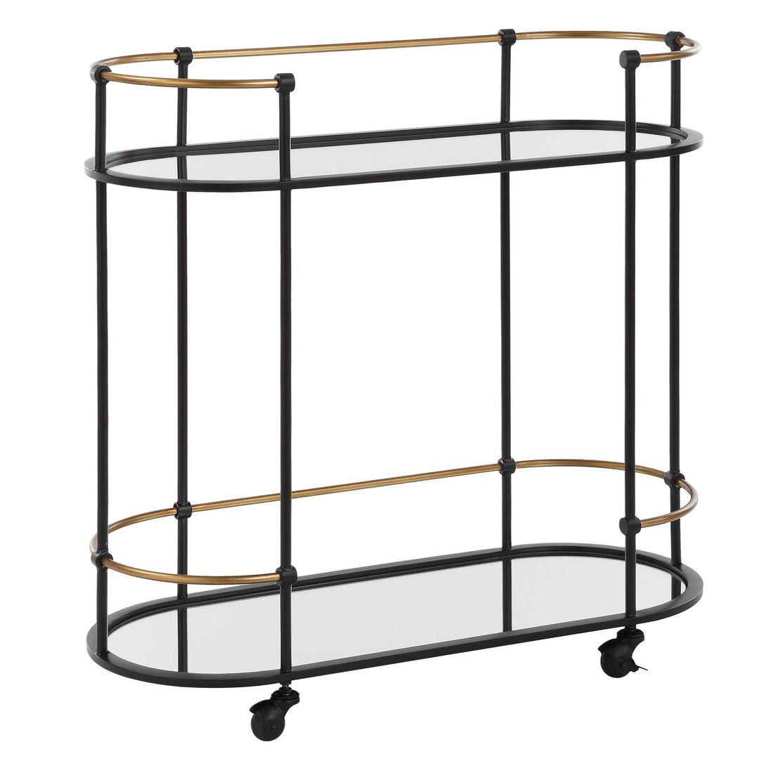 UTTERMOST Andre Bar Cart - Cabinets & Bar