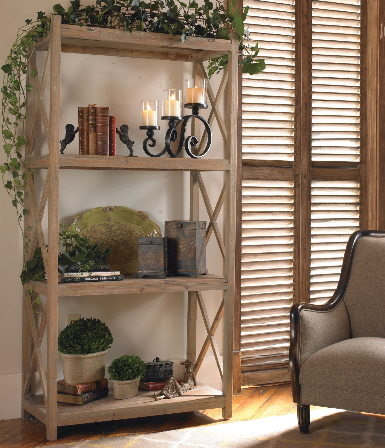 UTTERMOST Stratford Etagere - Cabinets & Bar