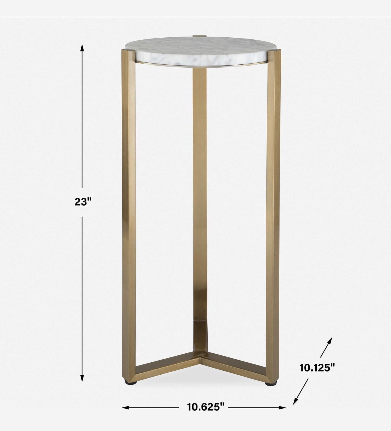 UTTERMOST Pietra Carrara Drink Table - Side