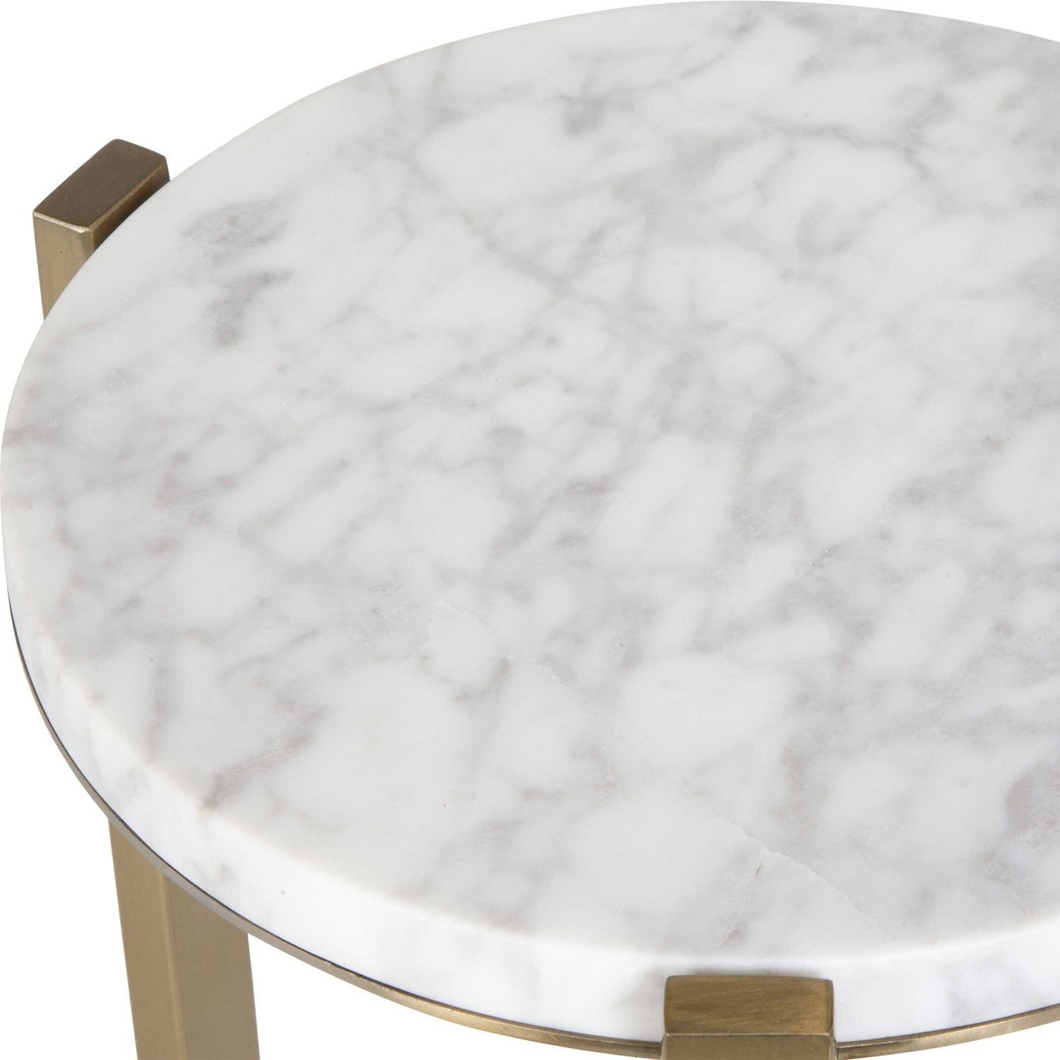 UTTERMOST PIETRA CARRARA DRINK TABLE - Side