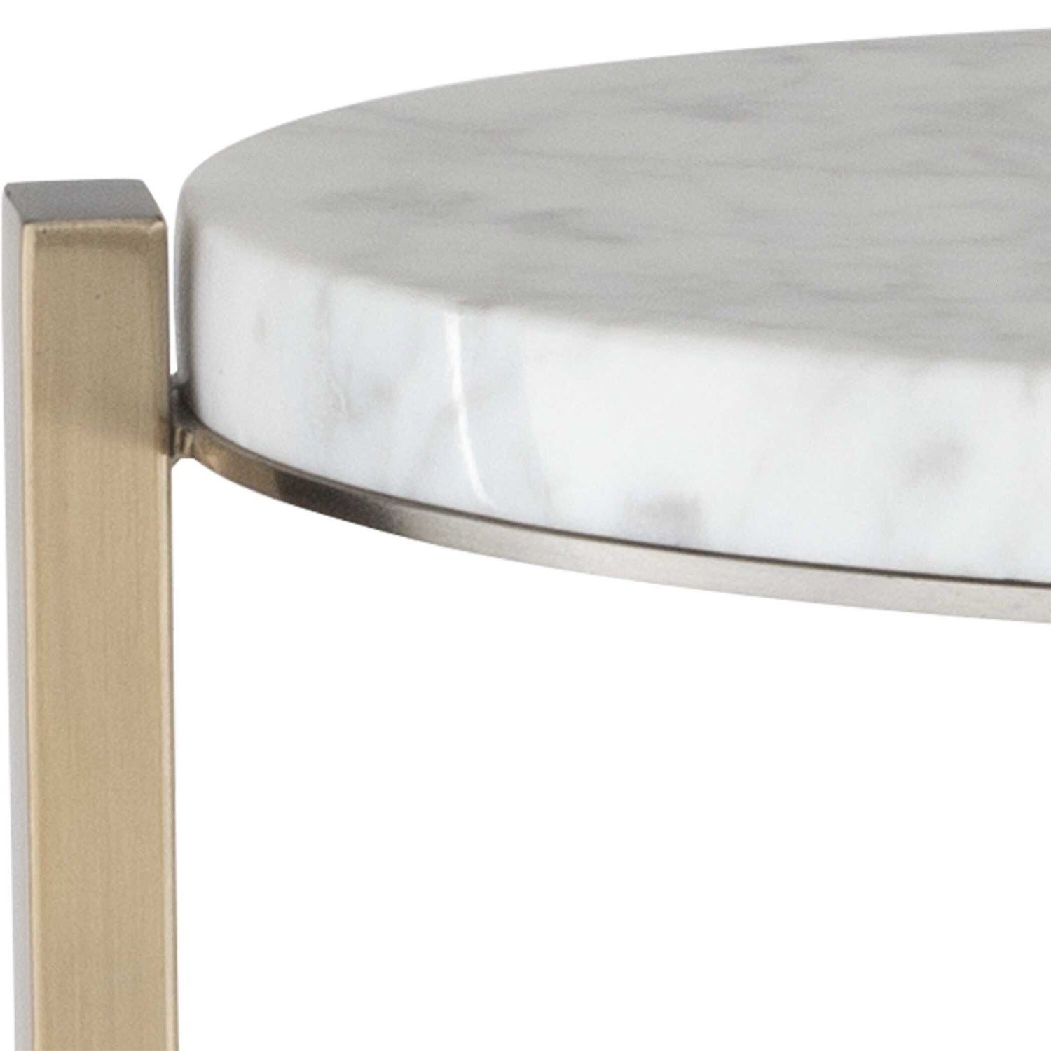 UTTERMOST PIETRA CARRARA DRINK TABLE - Side