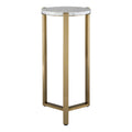 UTTERMOST PIETRA CARRARA DRINK TABLE - Side