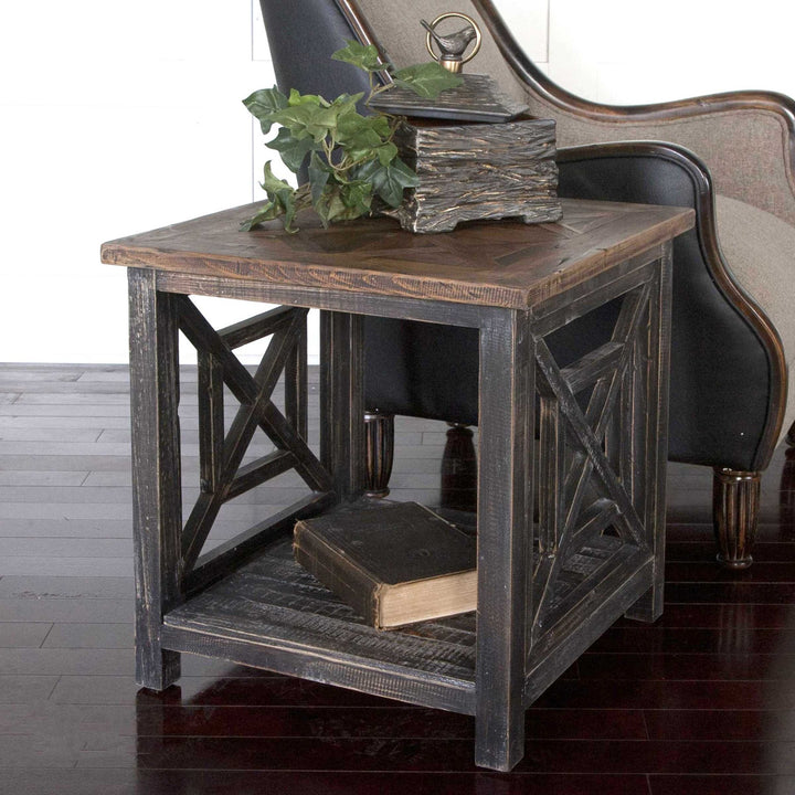UTTERMOST SPIRO END TABLE - Side