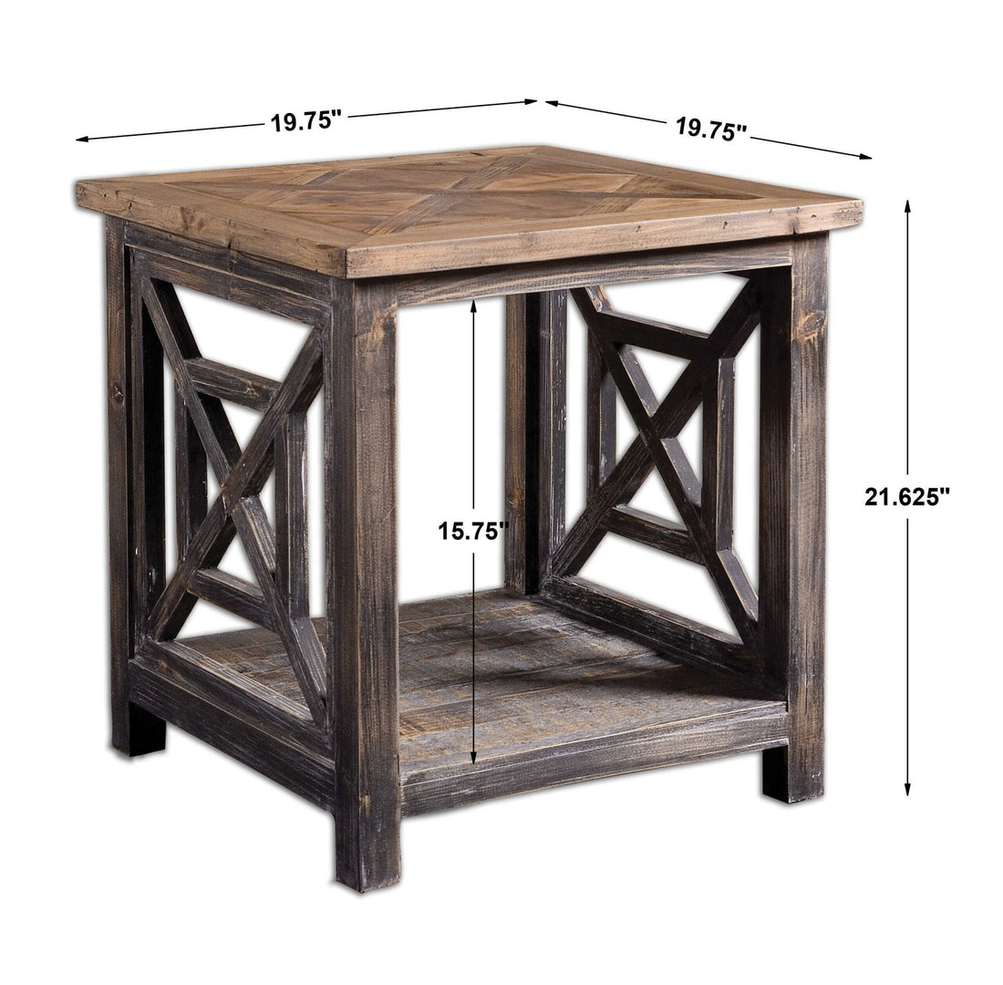 UTTERMOST SPIRO END TABLE - Side
