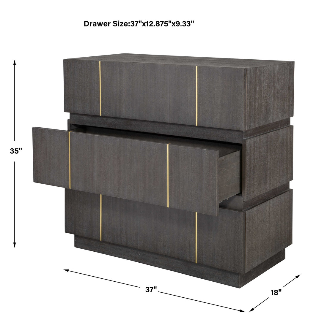 UTTERMOST BETWEEN THE LINES ACCENT CHEST - Benches, Ottoman, Stools