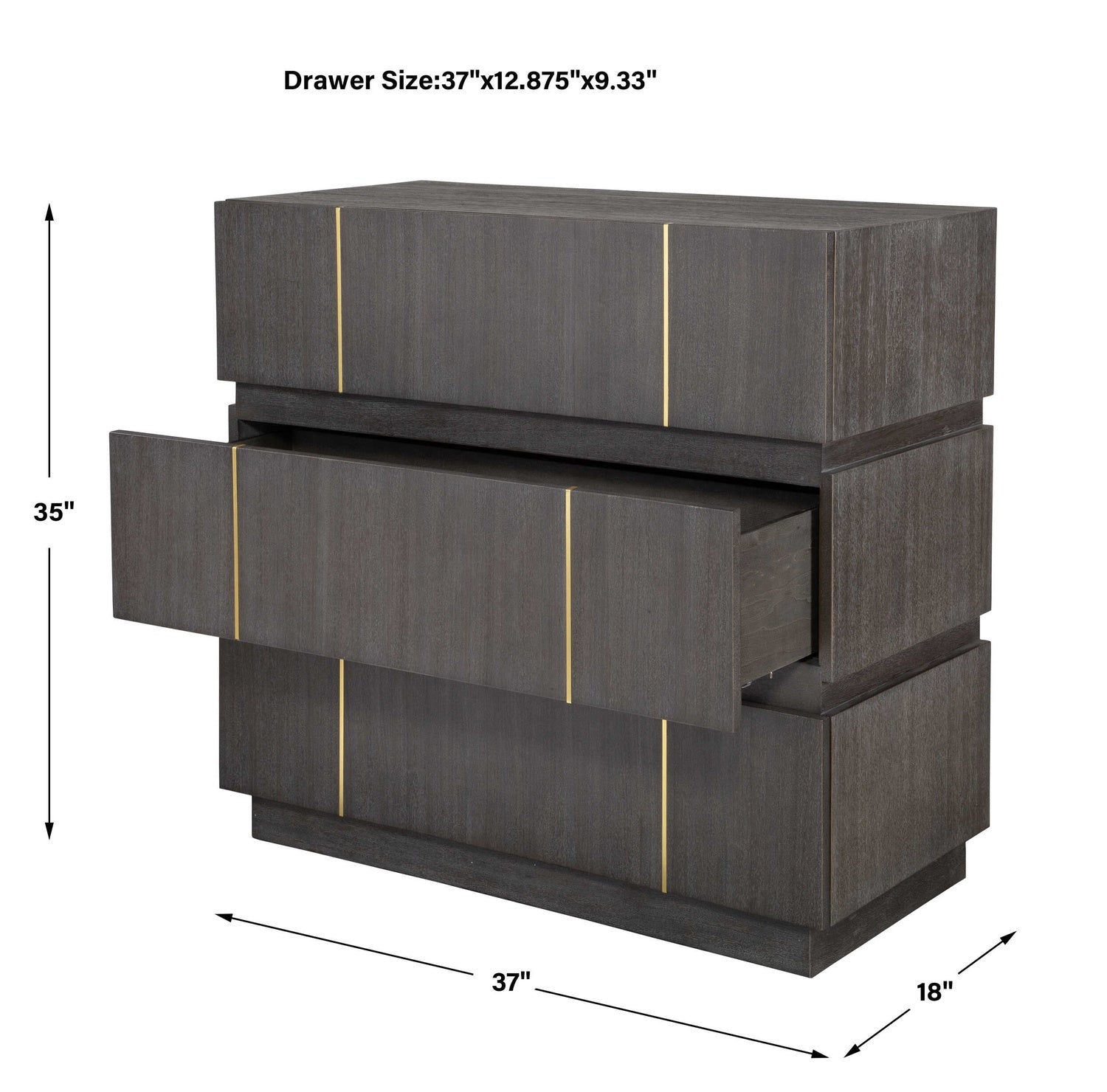 UTTERMOST BETWEEN THE LINES ACCENT CHEST - Benches, Ottoman, Stools