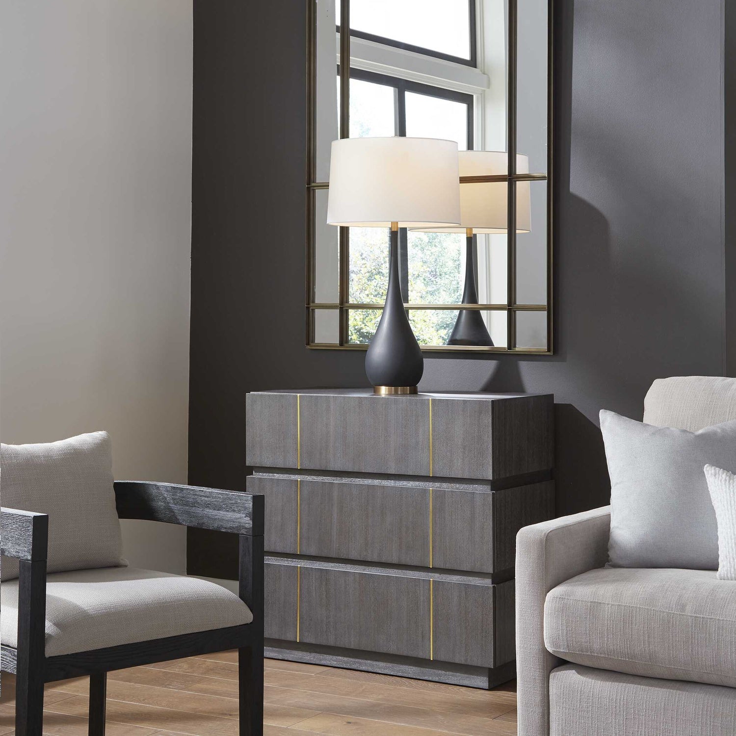 UTTERMOST BETWEEN THE LINES ACCENT CHEST - Benches, Ottoman, Stools