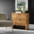 UTTERMOST INDUS 2 DRAWER BURL CHEST - Benches, Ottoman, Stools