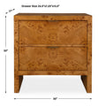 UTTERMOST INDUS 2 DRAWER BURL CHEST - Benches, Ottoman, Stools