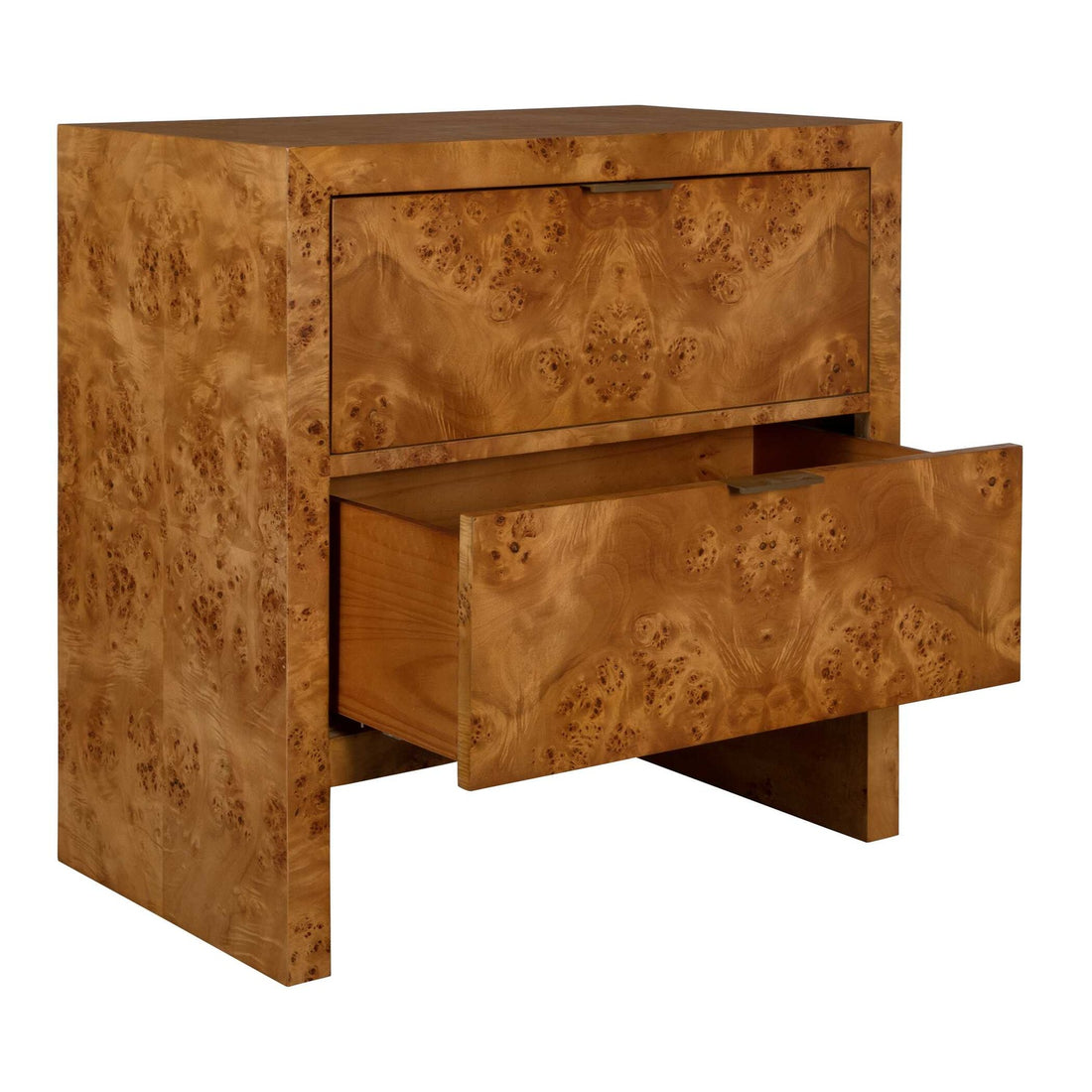 UTTERMOST Indus 2 Drawer Burl Chest - Benches, Ottoman, Stools