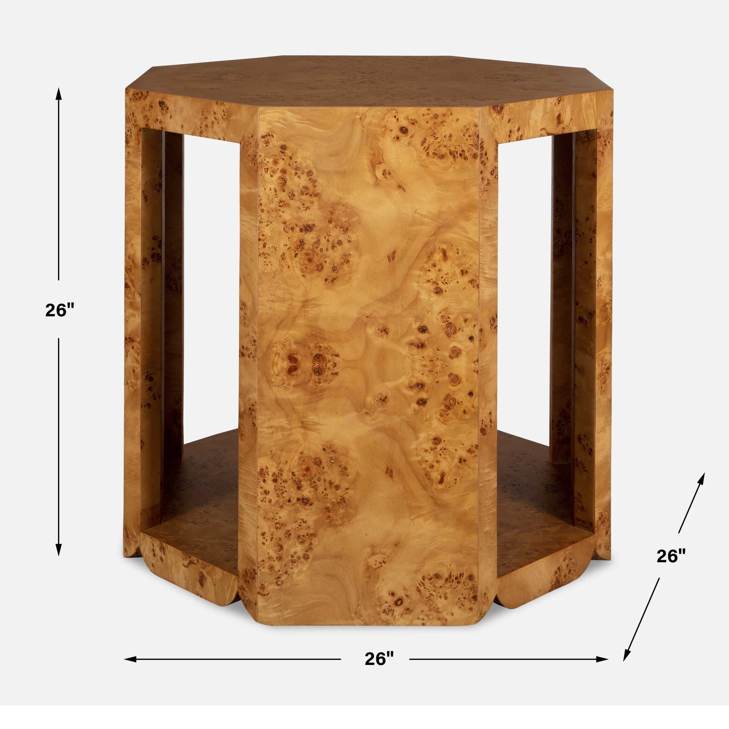 UTTERMOST Indus Burl Side Table - Side